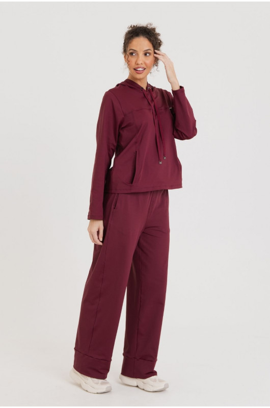 Blusão Comfy Feminino Bordô - 24271580 