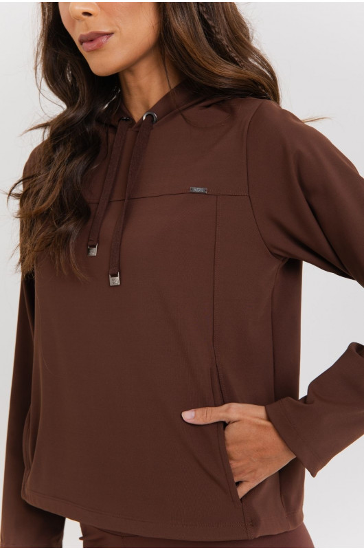  Blusão Comfy Feminino Marrom - 24271265
