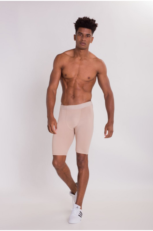 Cueca Boxer Alongada Média Compressão Masculina Nude Brush - 24270372