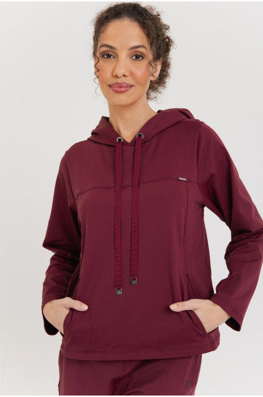 Blusão Comfy Feminino Bordô - 24271580 