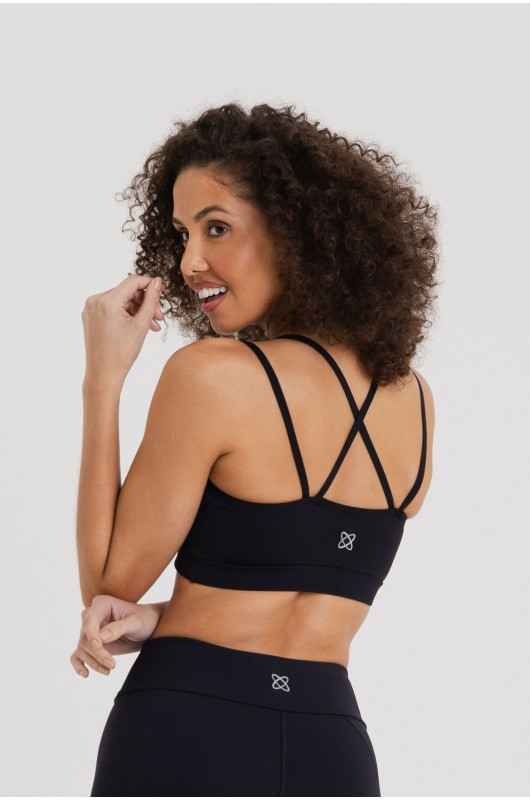 Top Feminino Stripes Cross Preto - 24270048
