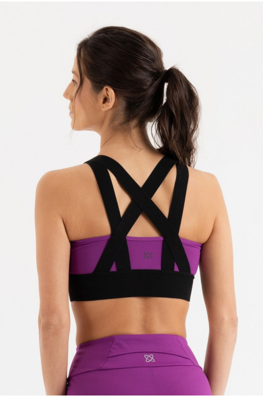 Top Elastic Feminino Roxo - 24271378 