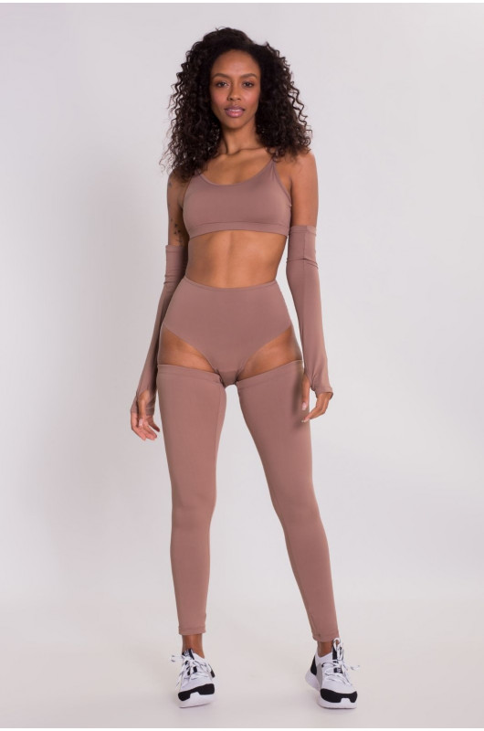 Manguito c/ Dedal Unissex Nude Marrom - 24270361