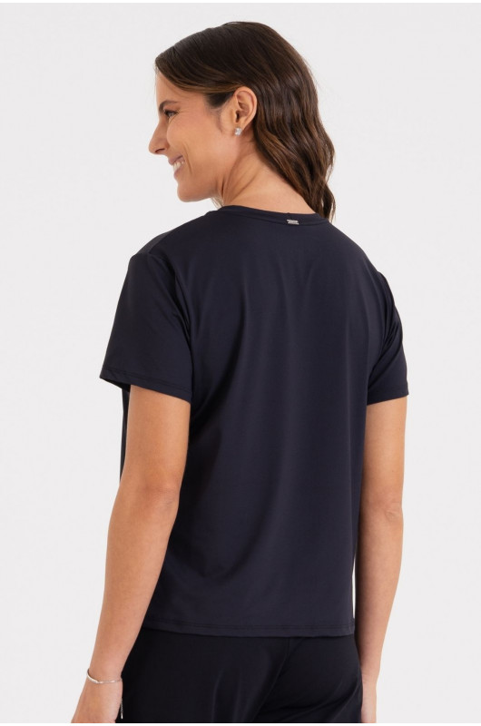 Camiseta B.ON Air Feminina Preta - 24271608 
