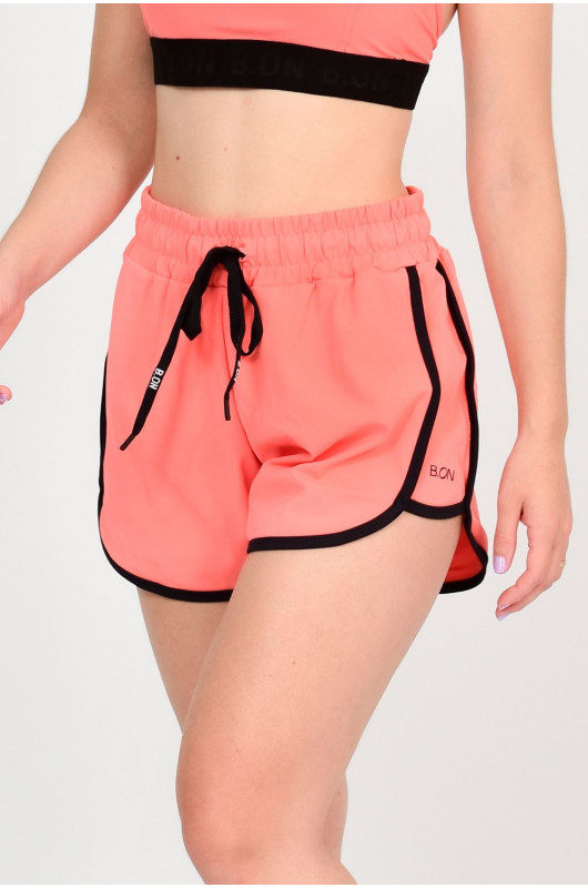 Shorts Feminino Coral c/ Preto - 24271018