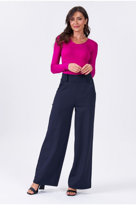 Blusa Feminina Basic Rosa Fúcsia - 24270816