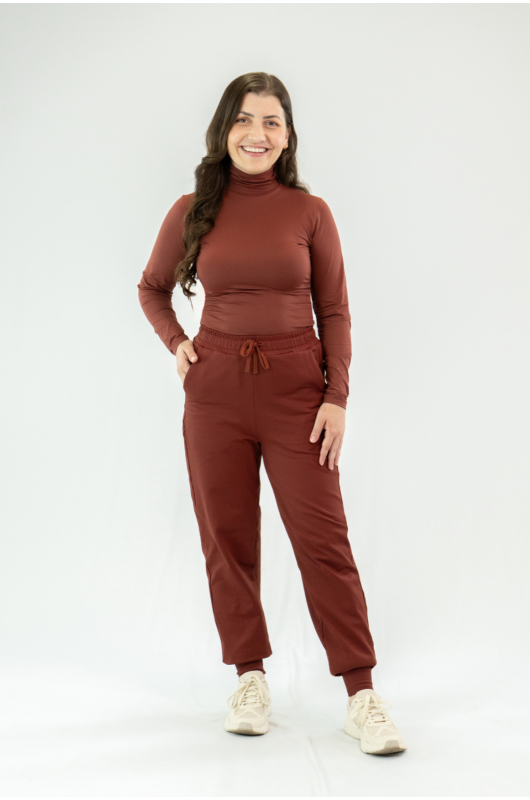 Jogger B.ON Moletom Tech Feminina Vermelho Cornalina – 24271886