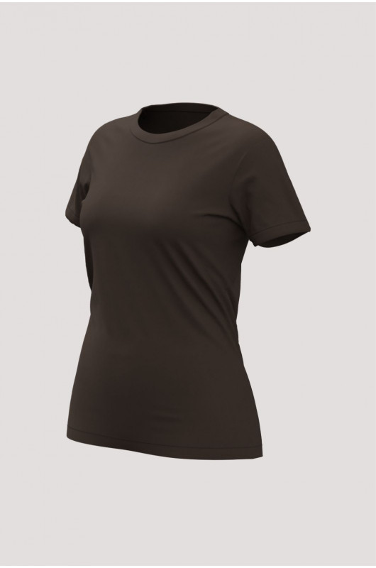 Camiseta B.ON Air Slim Alongada Feminina Marrom Expresso – 24271905