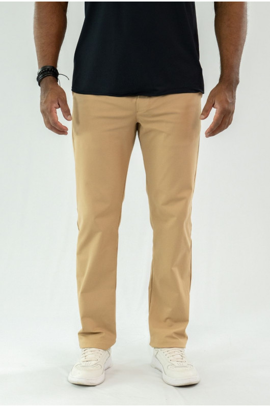 Calça Alfaiataria Skinny Masculina Khaki – 24271870