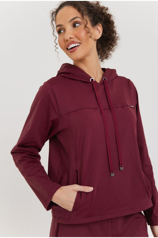Blusão Comfy Feminino Bordô - 24271580 