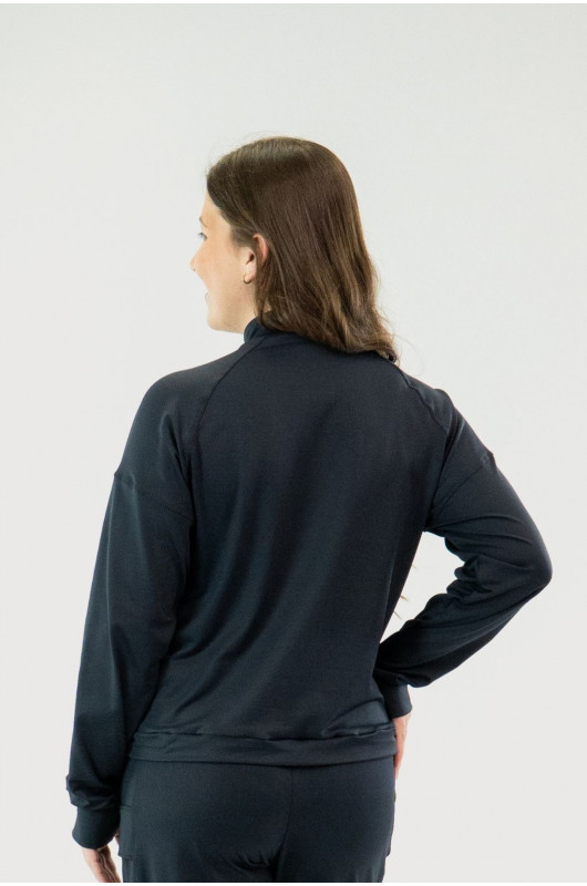 Blusão Comfy c/ Ziper Feminino Preto – 24271819 