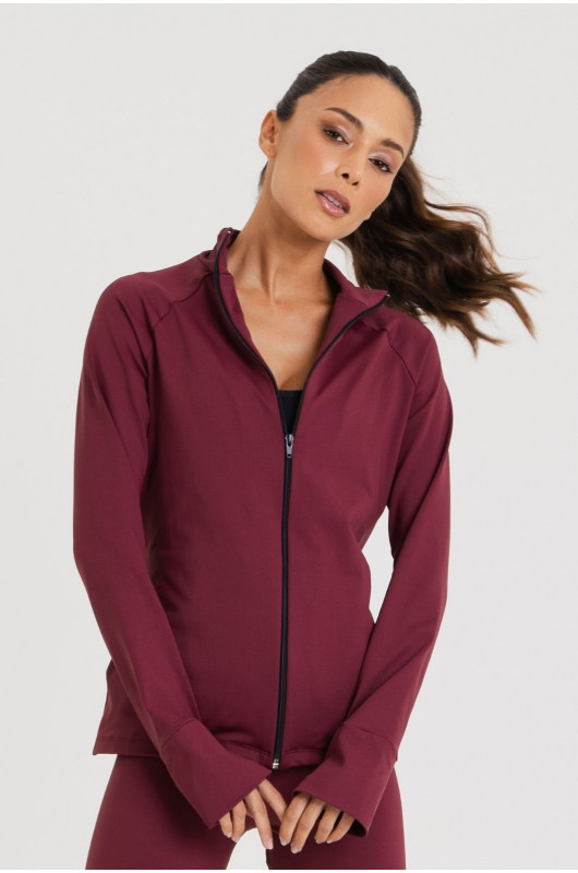 Jaqueta Slim Basic Feminina Bordô - 24271581 