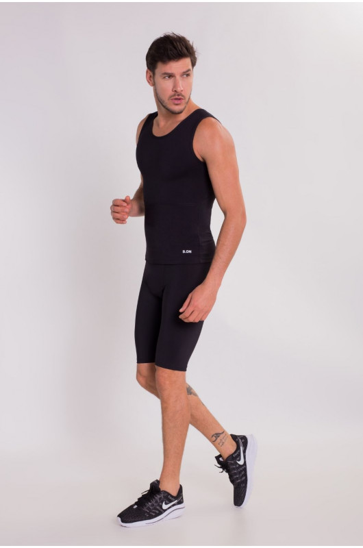 Regata Modeladora Postural Unissex Média Compressão Preta - 24270242