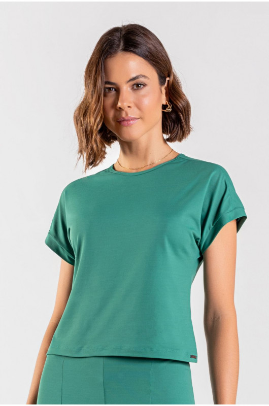 Blusa Feminina Casual Verde Esmeralda - 24271060