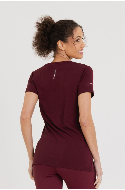 Camiseta Sport Refletivo Bordô - 24271571 