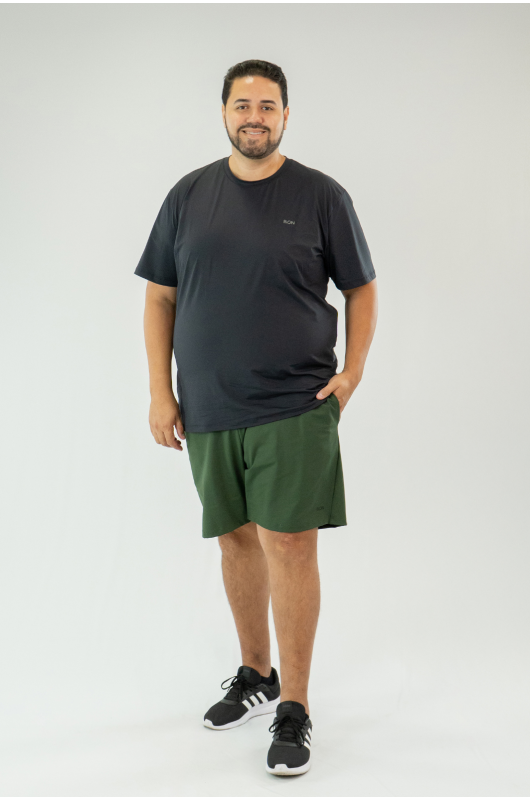 Bermuda Essencial Masculina Plus Size Verde Forest – 24271849