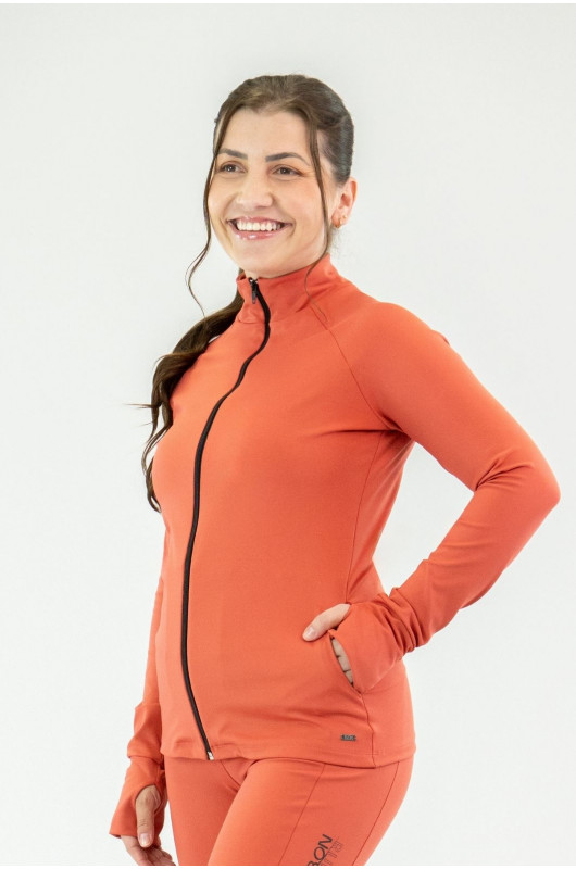 Jaqueta Slim Basic Feminina Páprica - 24271979
