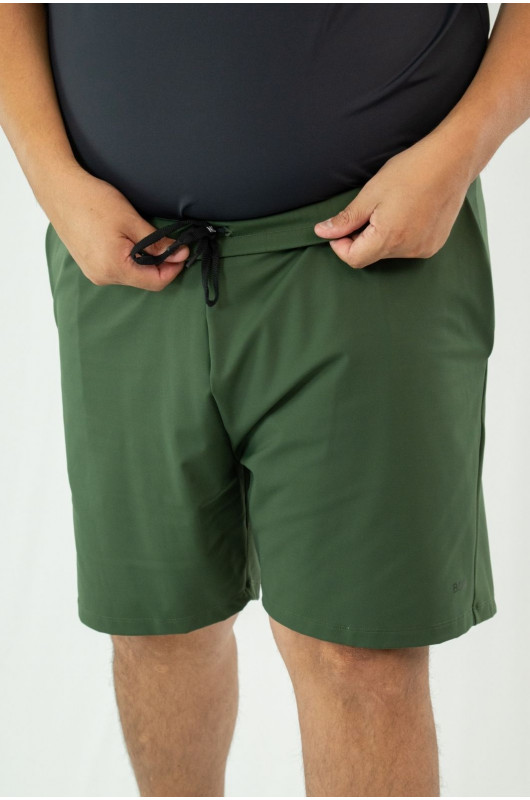 Bermuda Essencial Masculina Plus Size Verde Forest – 24271849