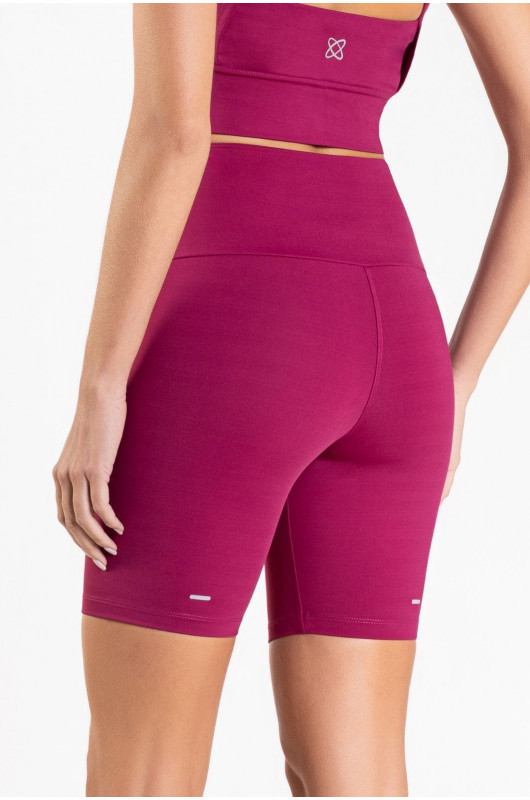 Bermuda Fitness c/ Bolso  Feminina Bordô Berry - 24271121