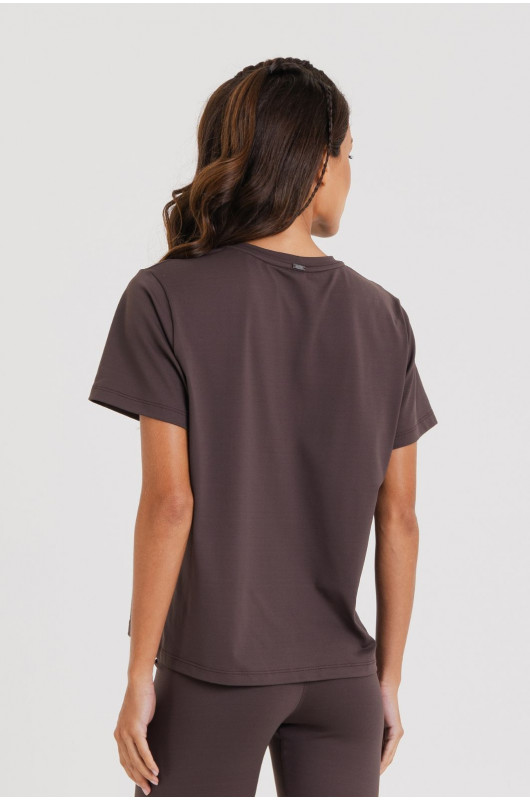 Camiseta B.ON Air Feminina Marrom Expresso – 24271565
