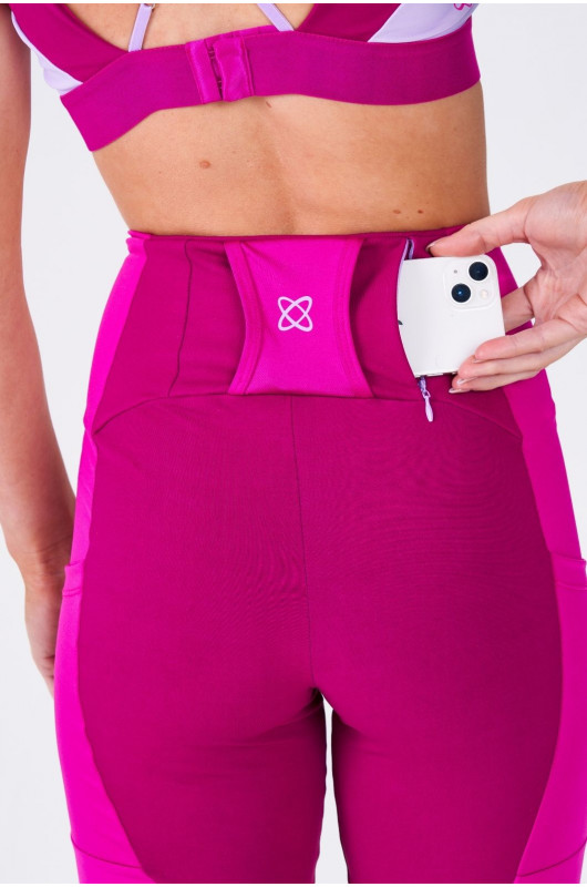 Legging Feminina c/ Recortes Bordô Berry - 24270857