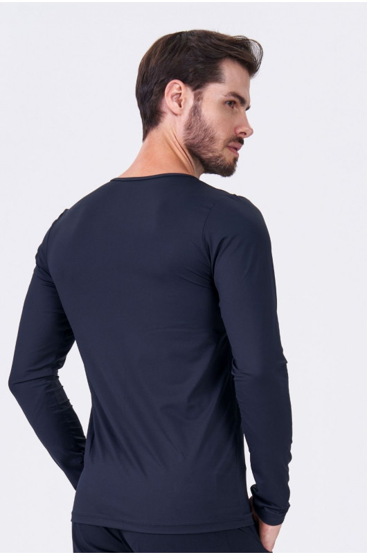 Blusa Segunda Pele Masculina Preta - 24270154 