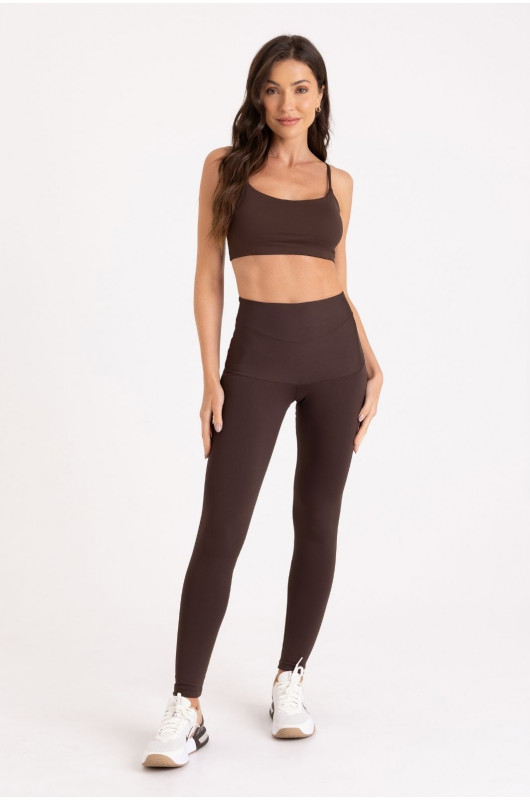 Legging Sculp®Max Feminina Marrom Expresso – 24271783