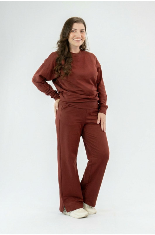 Calça Pantalona Comfy Vermelho Cornalina – 24271798