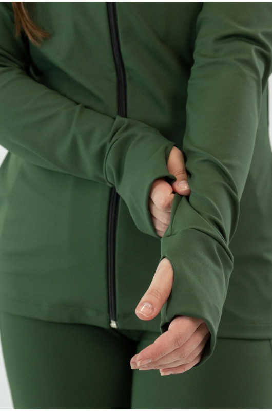 Jaqueta Slim Basic Feminina Verde Forest – 24271811