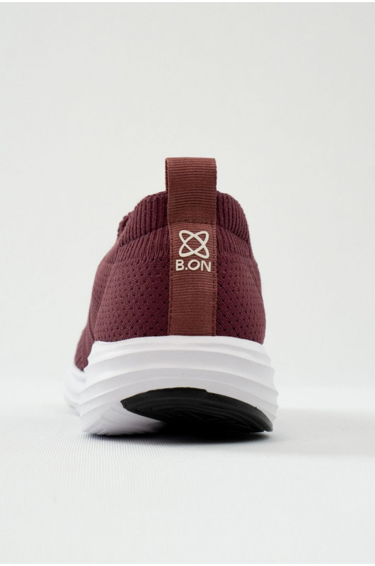 Tênis Knit Leve Aura Bordô - 24271574