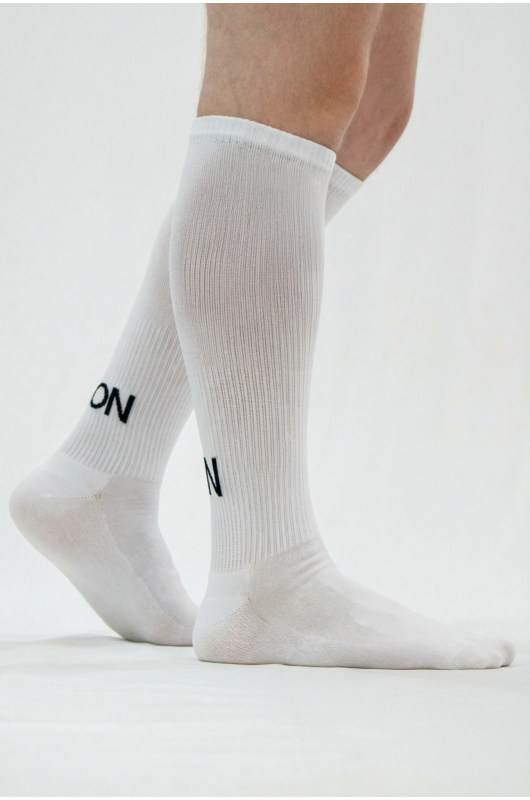 Meia Tech B.ON Cano Alto Sport Branca - 24271856