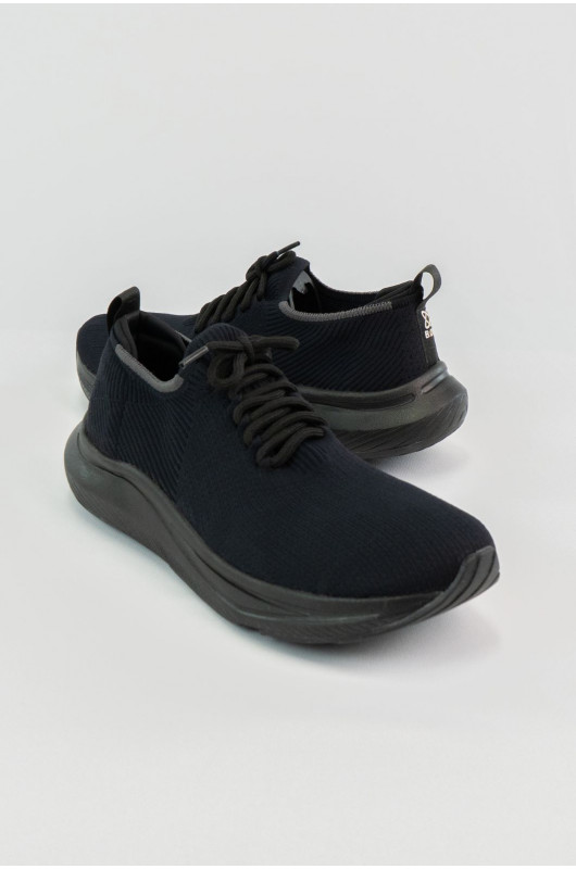 Tênis Knit B.ON Leve All Black - 24271851