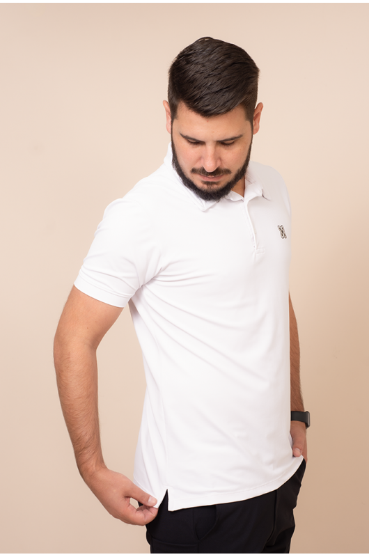 Camisa Gola Polo Masculina Branca - 24271344