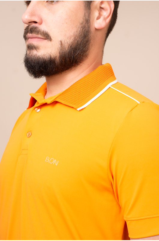 Camisa Gola Polo Masculina Laranja - 24271228