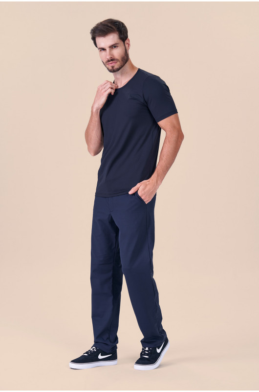 Blusa Segunda Pele Manga Curta Masculina Preta - 24270011