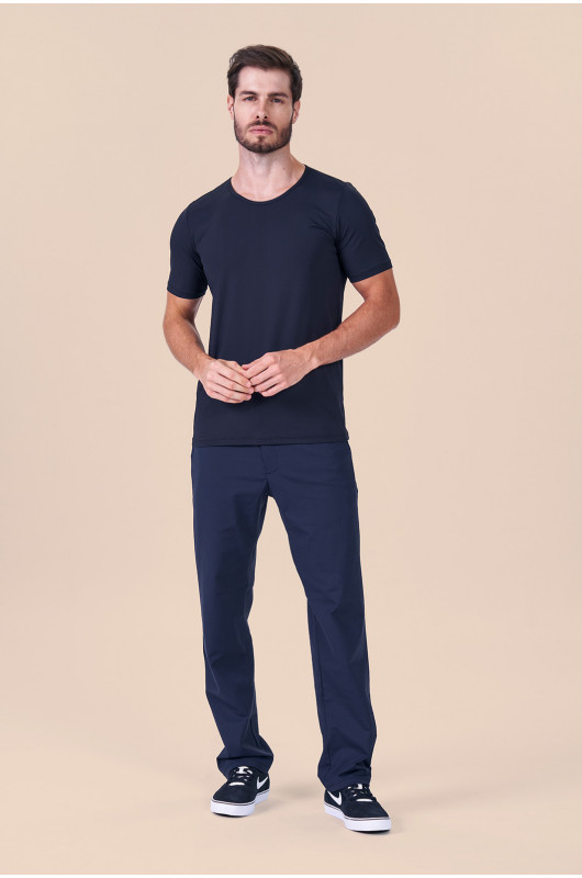Blusa Segunda Pele Manga Curta Masculina Preta - 24270011