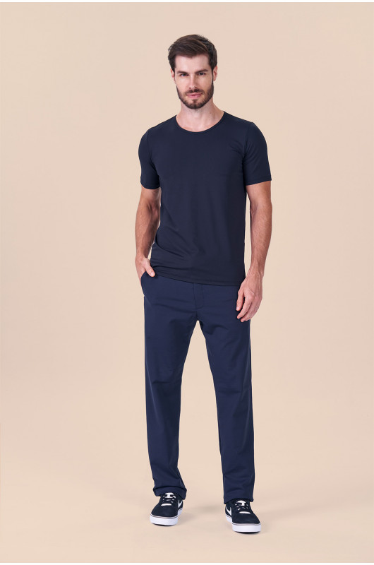 Blusa Segunda Pele Manga Curta Masculina Preta - 24270011