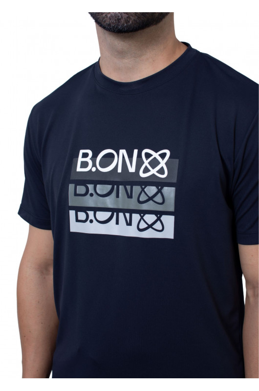 Camiseta Masculina B.ON Antiviral Estampada Preta - 24271011