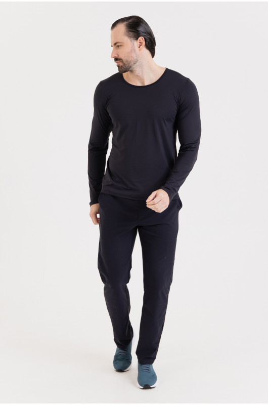 Calça Alfaiataria Masculina Preta - 24271045