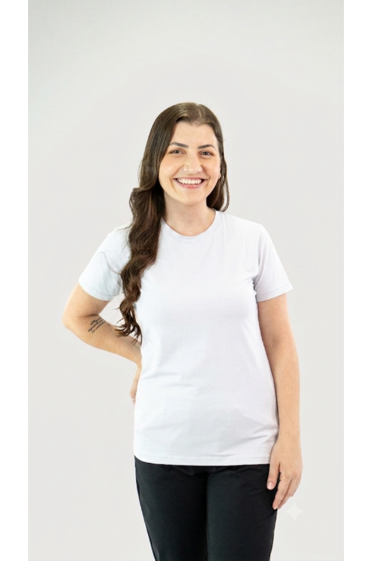 CAMISETA B.ON AIR FEMININA SLIM BRANCA - 24272040