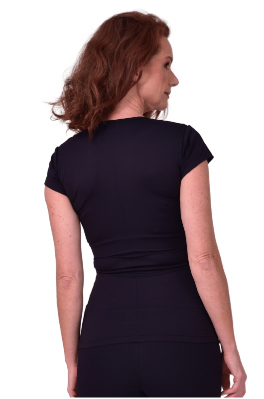 Blusa Feminina Segunda Pele Preta - 24270037