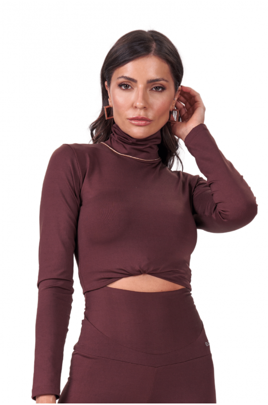 Blusa Feminina Winter Marrom - 24270826