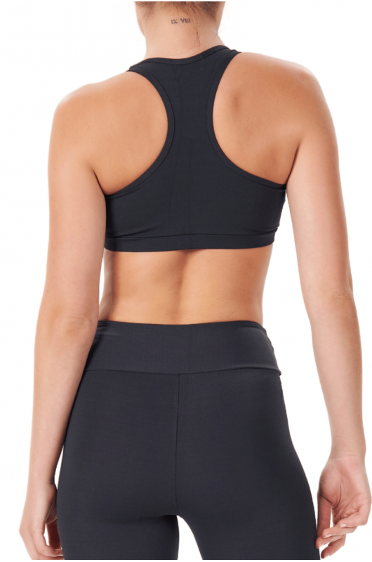 Top Feminino Jacquard Preto e Branco - 24270161