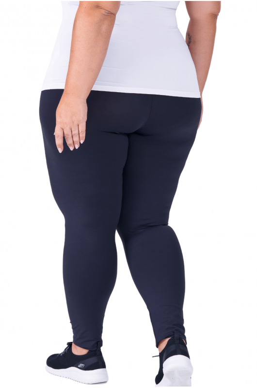 Legging Feminina Leve Compressão Plus Size Preta - 24270171