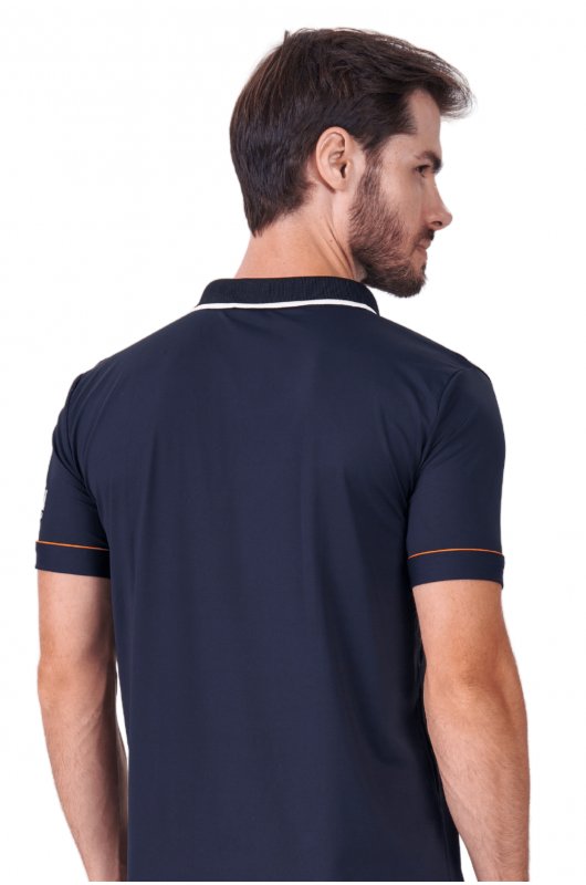 Camisa Gola Polo Masculina B.ON Distribuidor Preta - 24270203 