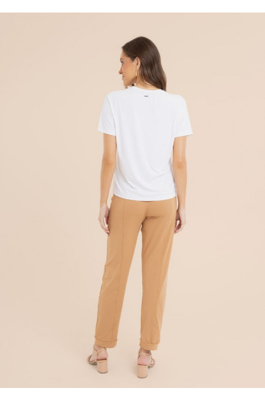 Camiseta Feminina Basic Branca - 24271195