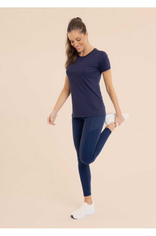 Camiseta Fitness Feminina Marinho - 24271407