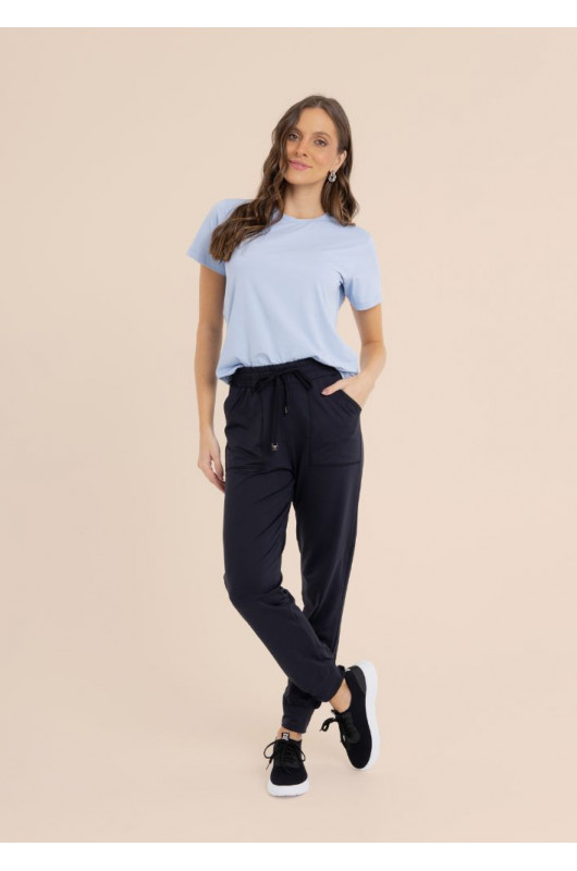 Camiseta Basic Feminina Azul Claro - 24271264