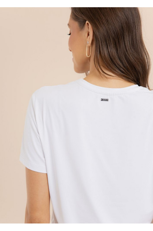 Camiseta Feminina Basic Branca - 24271195