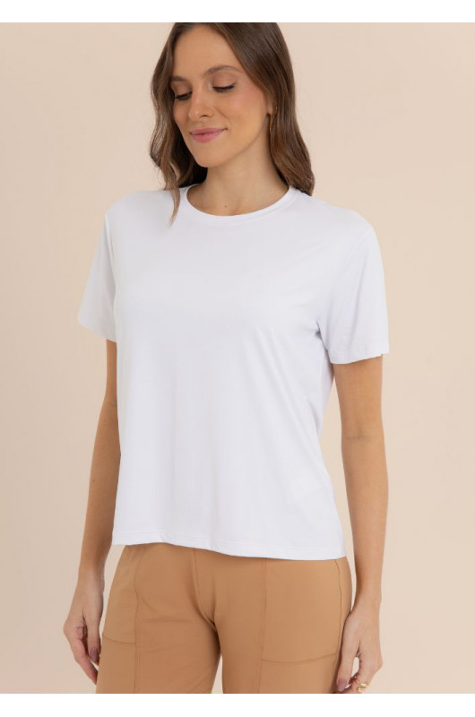 Camiseta Feminina Basic Branca - 24271195